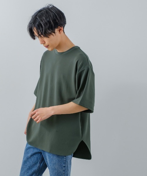 improves(インプローブス)の「ソフトタッチ ポンチ オーバーサイズ Tシャツ(Tシャツ/カットソー・メンズ・オフホワイト/ライトグレー/ダークグリーン/サンドベージュ/ブルーグレー・LARGE/MEDIUM)」の12枚目の写真