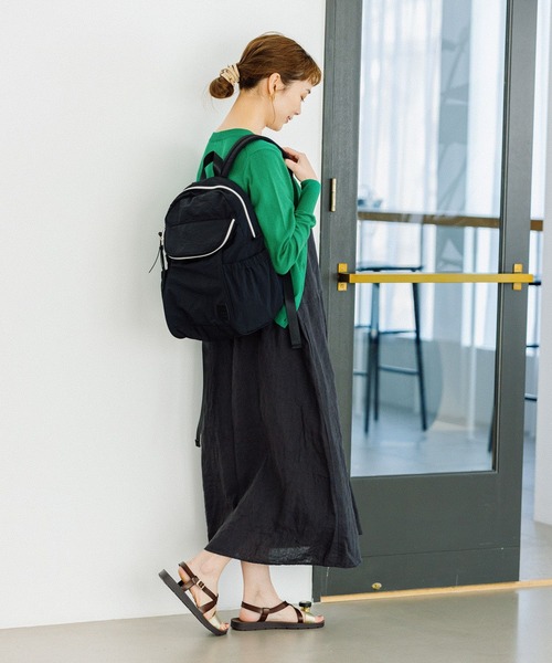 studio CLIP(スタディオクリップ)の「Legato Largo別注ナイロンリュック(バックパック/リュック・レディース・ベージュ/ブラック/カーキ・FREE)」の14枚目の写真