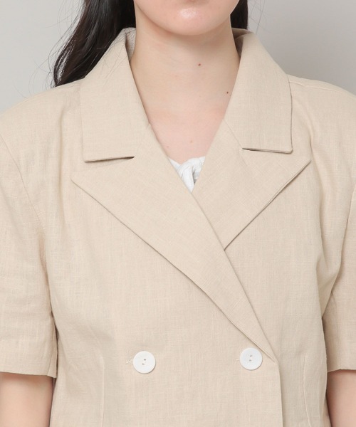 ALAND（エーランド）の「3.3Field Trip／ショルダーパッドジャケット 2295119（テーラードジャケット・レディース・ピンク/ベージュ・FREE）」の12枚目の写真