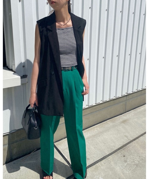 INGNI（イング）の「ハイウエストタック／パンツ（その他パンツ・レディース・ブラック/グリーン/アイボリー/モカ/ピンク/グレー・FREE）」の20枚目の写真