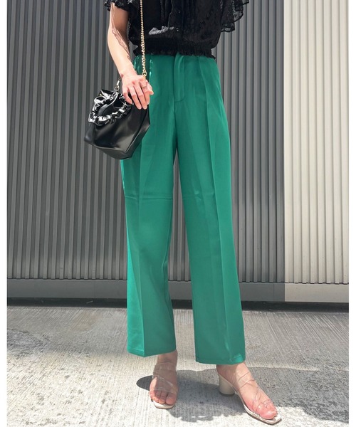 INGNI（イング）の「ハイウエストタック／パンツ（その他パンツ・レディース・ブラック/グリーン/アイボリー/モカ/ピンク/グレー・FREE）」の18枚目の写真