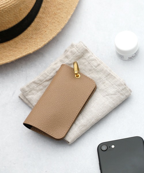 HIGHTIDE（ハイタイド）の「Grains de sable サーブル スマートキーケース キーリング キーホルダー 車 鍵入れ 二つ折り（キーケース/キーアクセサリー・レディース・ネイビー/グレー/キャメル・FREE）」の12枚目の写真