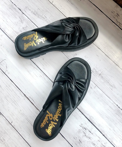 Noubel Voug Relax（ヌーベルヴォーグリラックス）の「ツイストデザインサンダル（サンダル・レディース・ホワイト/ベージュ/ブラック・LL/3L/L/M/S）」の9枚目の写真