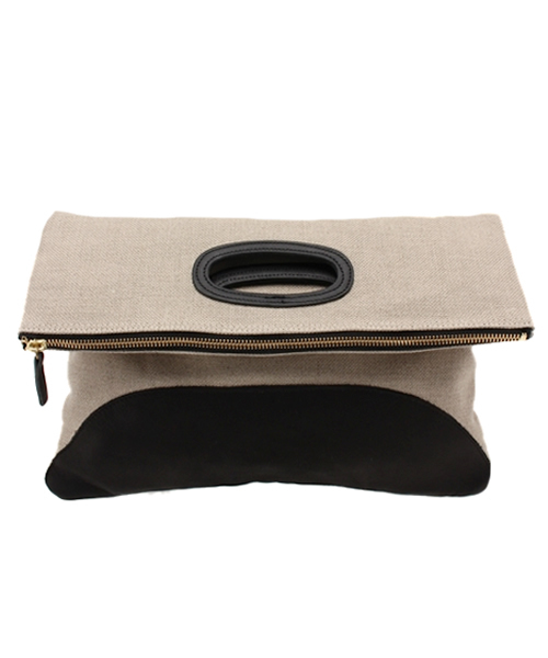 SHIPS for women（シップスフォーウィメン）の「MORMYRUS:2WAYコンビ クラッチ 【SHIPS別注】（クラッチバッグ・レディース・ホワイト/ブラック・ONE SIZE）」の2枚目の写真