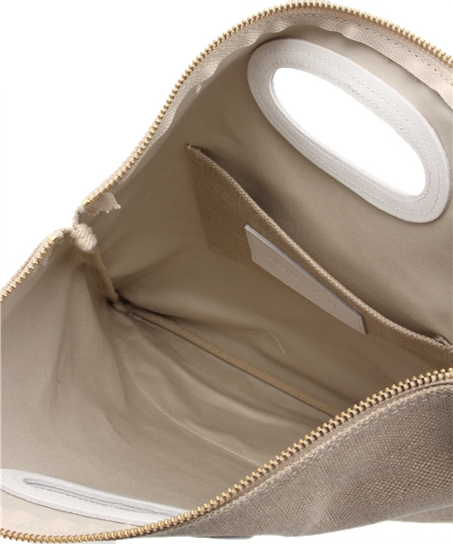 SHIPS for women（シップスフォーウィメン）の「MORMYRUS:2WAYコンビ クラッチ 【SHIPS別注】（クラッチバッグ・レディース・ホワイト/ブラック・ONE SIZE）」の9枚目の写真