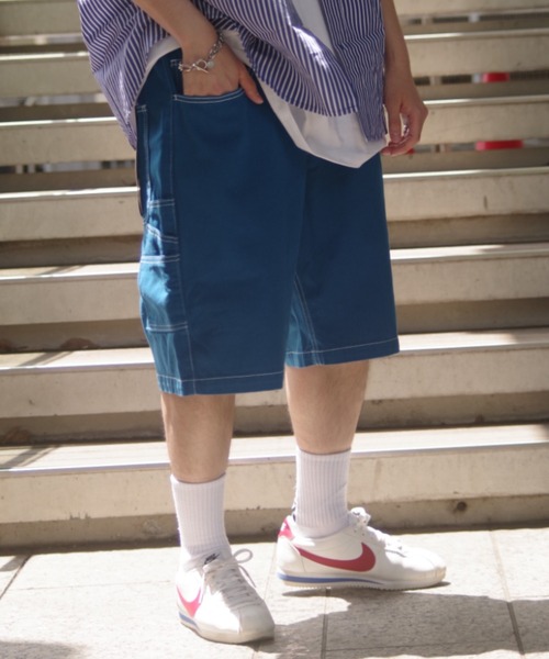 AVIREX（アヴィレックス）の「《直営店限定》PAINTER CIRCLE LOGO SHORTS / ペインター サークル ロゴ ショーツ  / AVIREX / アヴィレックス（その他パンツ・メンズ・ブラック/ブルー/グリーン・MEDIUM/LARGE）」の3枚目の写真