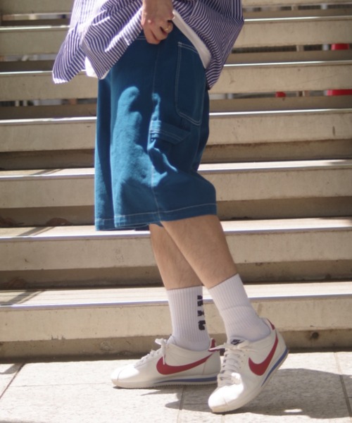 AVIREX（アヴィレックス）の「《直営店限定》PAINTER CIRCLE LOGO SHORTS / ペインター サークル ロゴ ショーツ  / AVIREX / アヴィレックス（その他パンツ・メンズ・ブラック/ブルー/グリーン・MEDIUM/LARGE）」の7枚目の写真