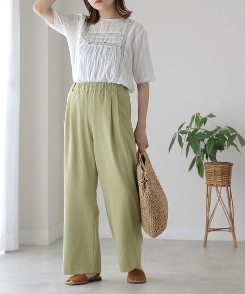 Crisp（クリスプ）の「チェックイージーパンツ（その他パンツ・レディース・ベージュ/グリーン・FREE）」の18枚目の写真