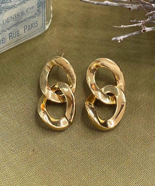 apres jour mignon(アプレジュールミニョン)の「【apresjour mignon×ARIAZ】チェーンピアス(ピアス(両耳用)・レディース・ゴールド/シルバー・ONESIZE)」の3枚目の写真