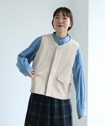 PAR ICI（パーリッシィ）の「8Wコーデュロイ ワークベスト(セットアップ対応)（ベスト）」