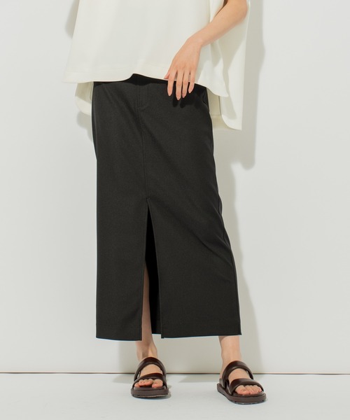 N.O.R.C（ノーク）の「ストレッチシガレットスカート（スカート・レディース・ライトグレー/ブラック・S/M）」の2枚目の写真