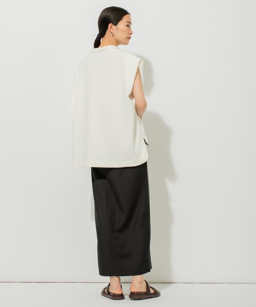 N.O.R.C（ノーク）の「ストレッチシガレットスカート（スカート・レディース・ライトグレー/ブラック・S/M）」の3枚目の写真