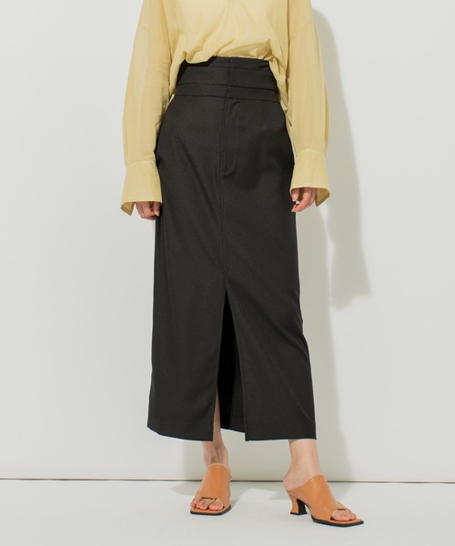 N.O.R.C（ノーク）の「ストレッチシガレットスカート（スカート・レディース・ライトグレー/ブラック・S/M）」の15枚目の写真