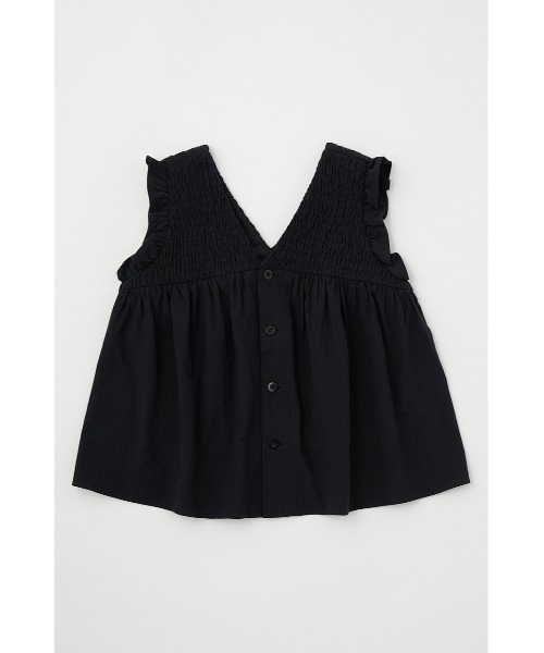 MOUSSY(マウジー)の「SHIRRING GATHER トップス(シャツ/ブラウス・レディース・ブラック/オフホワイト/ライトブルー・FREE)」の6枚目の写真