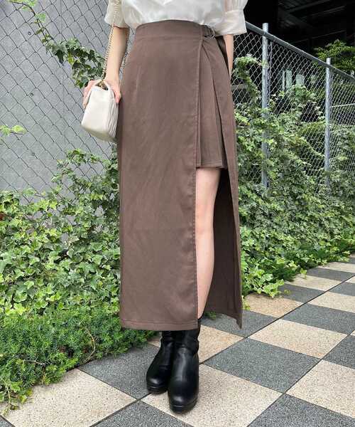 MAJESTIC LEGON（マジェスティックレゴン）の「Ladyスリットプリーツスカート（スカート・レディース・ブラウン/グレー/ブラック・MEDIUM）」の17枚目の写真