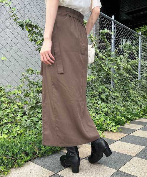 MAJESTIC LEGON（マジェスティックレゴン）の「Ladyスリットプリーツスカート（スカート・レディース・ブラウン/グレー/ブラック・MEDIUM）」の19枚目の写真