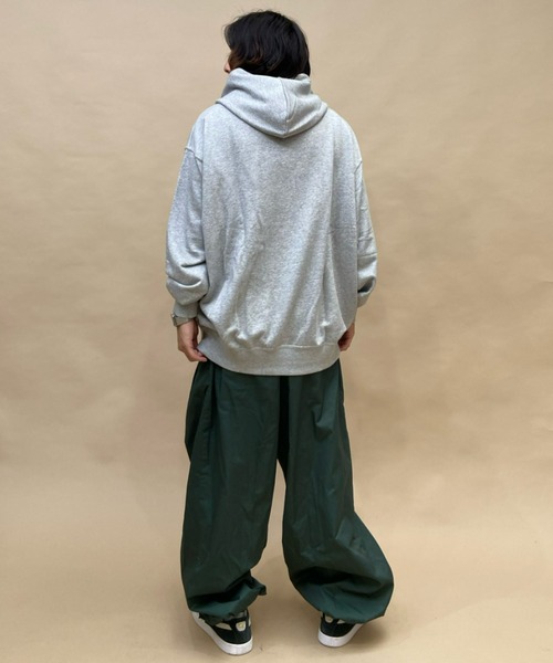 Champion（チャンピオン）の「CHAMPION/チャンピオン 大きいサイズ ワンポイントパーカー/裏毛パーカー 無地 フーディ C3-W101L（パーカー・メンズ・ブラック/グレー/カーキ・3L/4L/5L）」の16枚目の写真