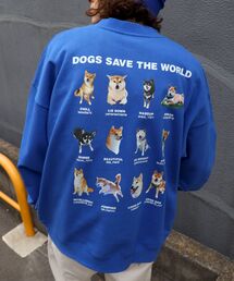 SEQUENZ（シークエンズ）の「【SEQUENZ】DOG SAVE THE WORLD SWEAT / 柴犬 犬はかわいい コレクション クルーネックスウェット（スウェット・メンズ）」