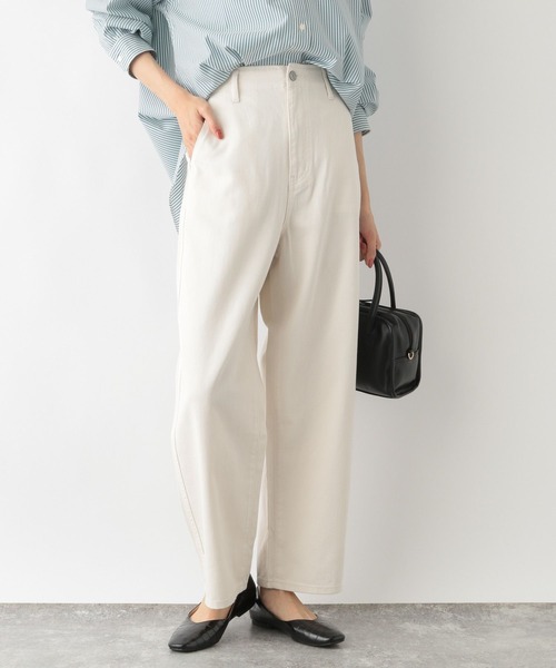 GLOBAL WORK（グローバルワーク）の「GOODデニムハイウエストワイドパンツ/298550（デニムパンツ・レディース・ネイビー/ブルー/オフホワイト・SMALL/MEDIUM/LARGE）」の22枚目の写真