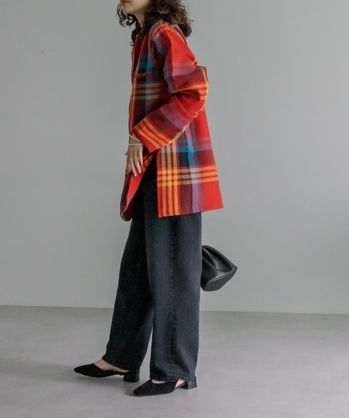 mystic（ミスティック）の「BIGMAC チェックプルオーバーシャツ（シャツ/ブラウス・レディース・レッド/カーキ・FREE）」の5枚目の写真