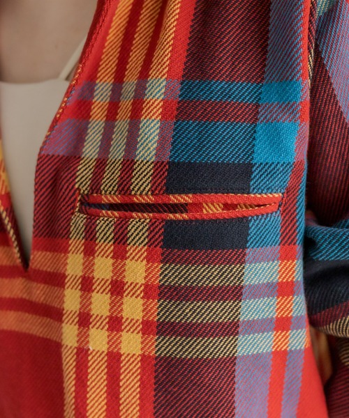 mystic（ミスティック）の「BIGMAC チェックプルオーバーシャツ（シャツ/ブラウス・レディース・レッド/カーキ・FREE）」の19枚目の写真
