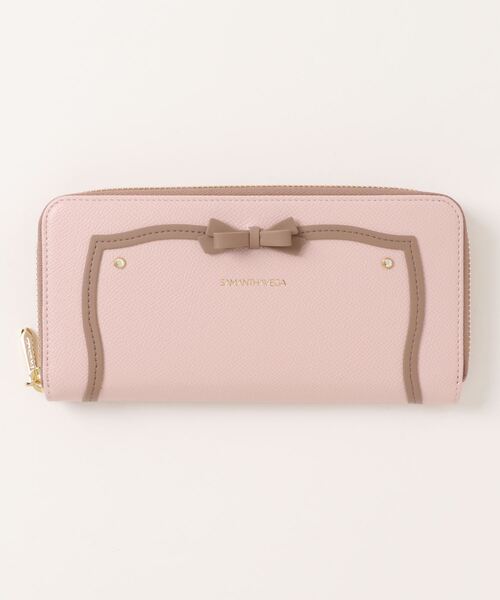 財布 小物 財布 ソリッドリボン長財布 財布 Samanthavega サマンサベガ のファッション ギフトの