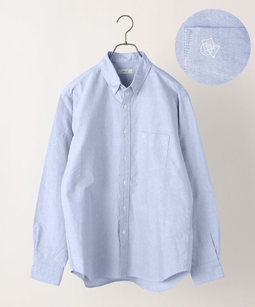 SHIPS any(シップス エニィ)の「SHIPS any: NEW オーガニックコットン ワンポイント ロゴ ボタンダウン オックス シャツ 23SS◇(シャツ/ブラウス・メンズ・ライトブルー/オフホワイト/ネイビー/ブルー・SMALL/MEDIUM/LARGE/X-LARGE)」の5枚目の写真