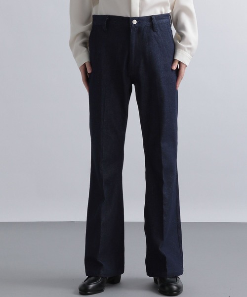 HARE（ハレ）の「【SETUP対応】スリムフレアデニムパンツ（デニムパンツ・メンズ・ブラック/ネイビー・SMALL/MEDIUM）」の4枚目の写真