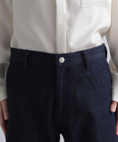 HARE（ハレ）の「【SETUP対応】スリムフレアデニムパンツ（デニムパンツ・メンズ・ブラック/ネイビー・SMALL/MEDIUM）」の12枚目の写真