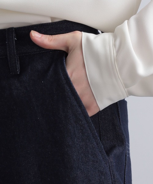 HARE（ハレ）の「【SETUP対応】スリムフレアデニムパンツ（デニムパンツ・メンズ・ブラック/ネイビー・SMALL/MEDIUM）」の14枚目の写真