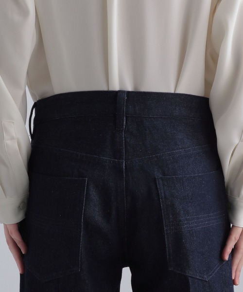 HARE（ハレ）の「【SETUP対応】スリムフレアデニムパンツ（デニムパンツ・メンズ・ブラック/ネイビー・SMALL/MEDIUM）」の19枚目の写真