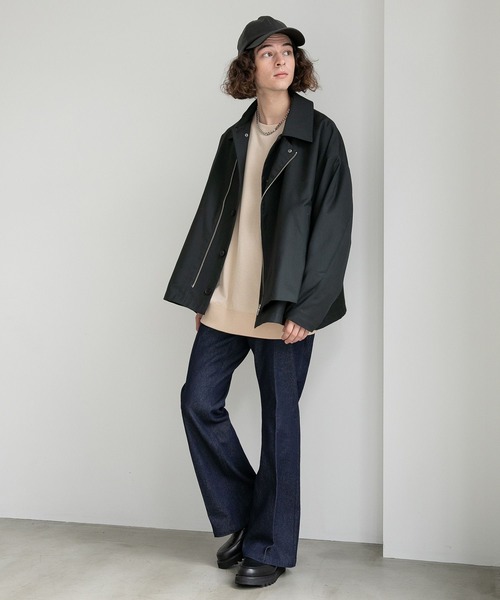 HARE（ハレ）の「【SETUP対応】スリムフレアデニムパンツ（デニムパンツ・メンズ・ブラック/ネイビー・SMALL/MEDIUM）」の6枚目の写真