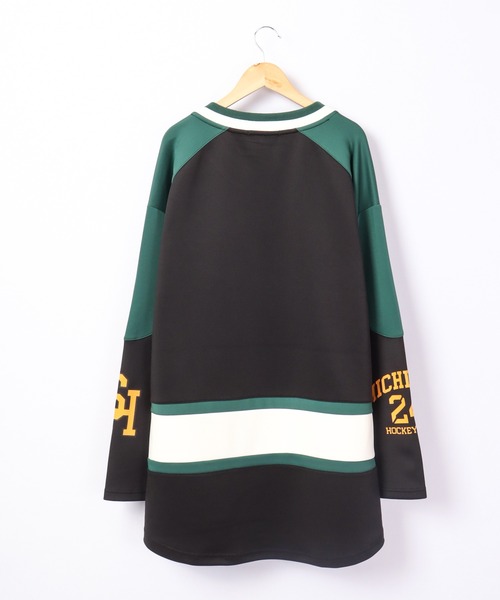 SUGGESTION(サジェッション)の「SUGGESTION ロゴワッペンホッケーシャツ 2022AW(Tシャツ/カットソー・メンズ・ホワイト/ターコイズブルー/ブラック・L/M)」の11枚目の写真