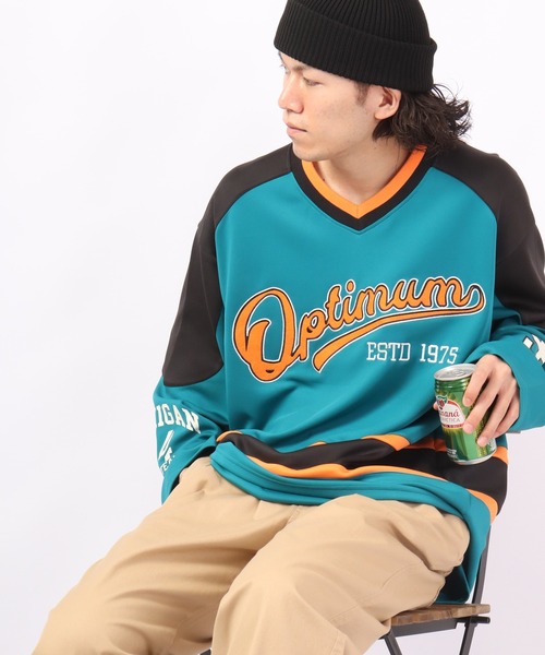 SUGGESTION(サジェッション)の「SUGGESTION ロゴワッペンホッケーシャツ 2022AW(Tシャツ/カットソー・メンズ・ホワイト/ターコイズブルー/ブラック・L/M)」の20枚目の写真