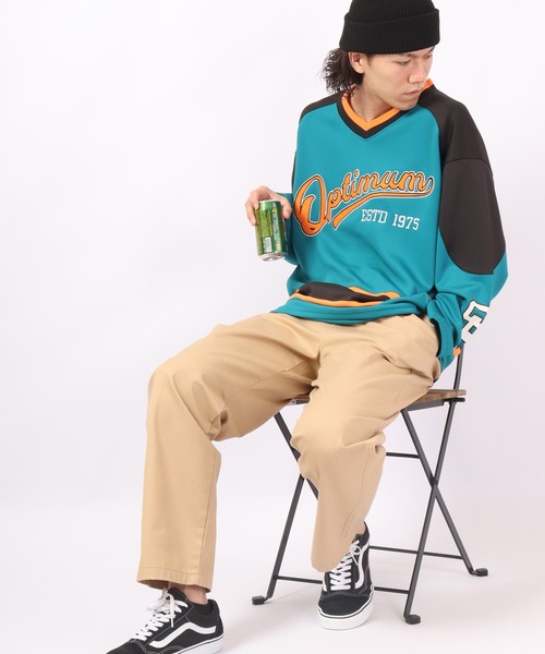 SUGGESTION(サジェッション)の「SUGGESTION ロゴワッペンホッケーシャツ 2022AW(Tシャツ/カットソー・メンズ・ホワイト/ターコイズブルー/ブラック・L/M)」の21枚目の写真