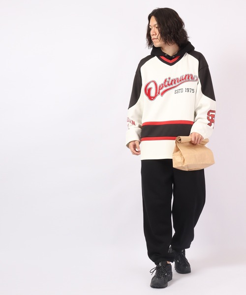 SUGGESTION(サジェッション)の「SUGGESTION ロゴワッペンホッケーシャツ 2022AW(Tシャツ/カットソー・メンズ・ホワイト/ターコイズブルー/ブラック・L/M)」の9枚目の写真