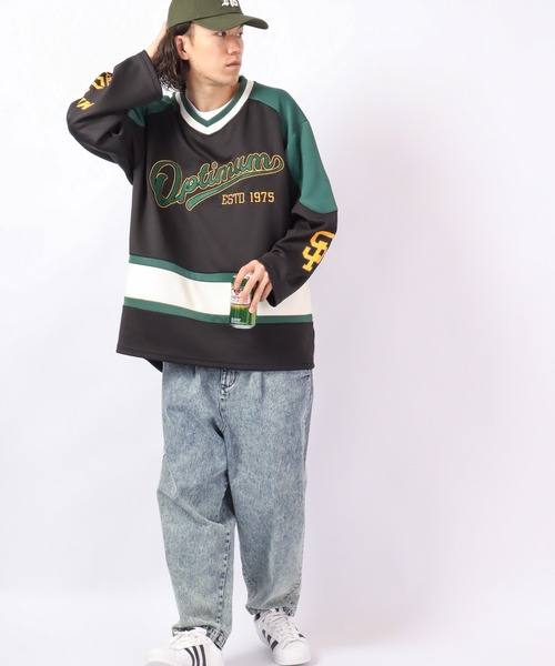 SUGGESTION(サジェッション)の「SUGGESTION ロゴワッペンホッケーシャツ 2022AW(Tシャツ/カットソー・メンズ・ホワイト/ターコイズブルー/ブラック・L/M)」の15枚目の写真