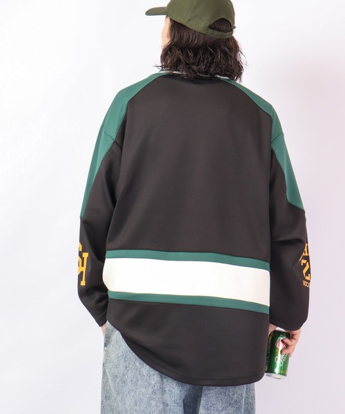 SUGGESTION(サジェッション)の「SUGGESTION ロゴワッペンホッケーシャツ 2022AW(Tシャツ/カットソー・メンズ・ホワイト/ターコイズブルー/ブラック・L/M)」の14枚目の写真