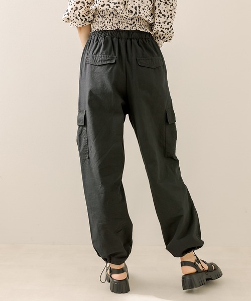【KEIHayamaPLUS✨】オリーブグリーン カーゴスカート　裾しぼり KEIHayamaPLUS✨】オリーブグリーン カーゴスカート 裾しぼり
