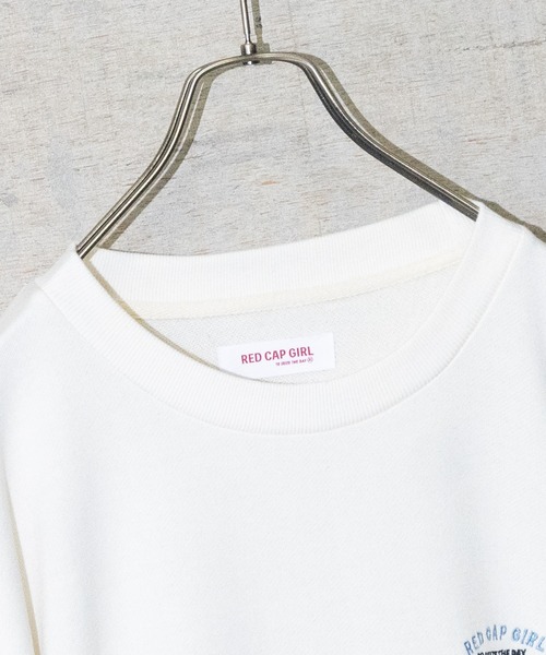 Red Cap Girl(レッドキャプガール)の「【a-r】〔Red Cap Girl/レッドキャップガール〕裏毛 LAIDBACK ビックシルエット バックプリントクルーネックスウェット(スウェット・メンズ・ホワイト/オレンジ/アッシュグレー/グリーン/ネイビー・MEDIUM/LARGE/X-LARGE)」の7枚目の写真