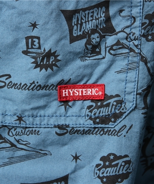 HYSTERIC GLAMOUR(ヒステリックグラマー)の「EVIL MAKES ME総柄 長袖ワークSH(シャツ/ブラウス・メンズ・ホワイト/ピンク系その他/ブルー系その他・SMALL/MEDIUM/LARGE)」の13枚目の写真