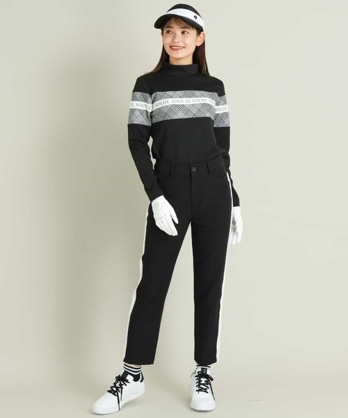 a.v.v（アーヴェヴェ）の「レディースゴルフウエア　ラインパンツ（その他パンツ・レディース・ブラック・40/38/36）」の4枚目の写真