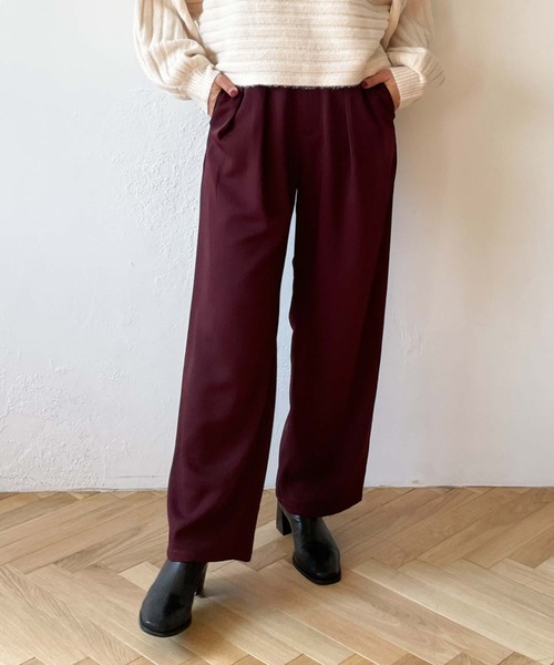 archives(アルシーヴ)の「カラー2タックパンツ(その他パンツ・レディース・ブラック/ベージュ/ワインレッド・MEDIUM)」の21枚目の写真