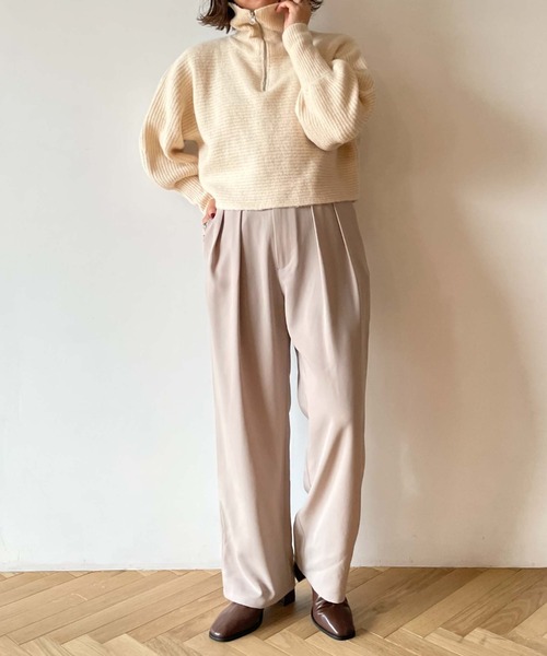 archives(アルシーヴ)の「カラー2タックパンツ(その他パンツ・レディース・ブラック/ベージュ/ワインレッド・MEDIUM)」の20枚目の写真