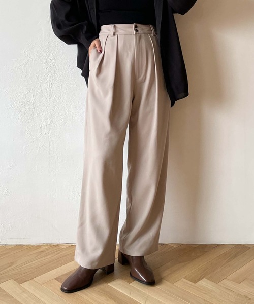 archives(アルシーヴ)の「カラー2タックパンツ(その他パンツ・レディース・ブラック/ベージュ/ワインレッド・MEDIUM)」の17枚目の写真