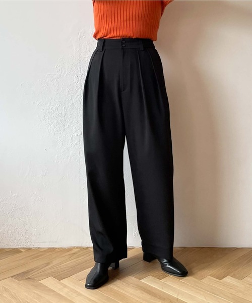 archives(アルシーヴ)の「カラー2タックパンツ(その他パンツ・レディース・ブラック/ベージュ/ワインレッド・MEDIUM)」の13枚目の写真