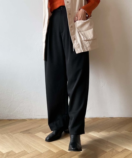 archives(アルシーヴ)の「カラー2タックパンツ(その他パンツ・レディース・ブラック/ベージュ/ワインレッド・MEDIUM)」の18枚目の写真