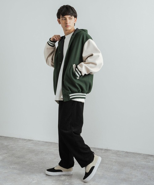 Rocky Monroe(ロッキーモンロー)の「コーデュロイ ワイドテーパードイージースケーターパンツ(その他パンツ・メンズ・ブラック/ブラウン/アイボリー/カーキ・M/L/LL)」の5枚目の写真