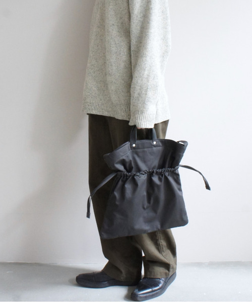 TIDEWAY（タイドウェイ）の「CHINO 2WAY TOTE/ショルダー TYP/S（ショルダーバッグ・レディース・ブラック/ベージュ/カーキ・FREE）」の6枚目の写真