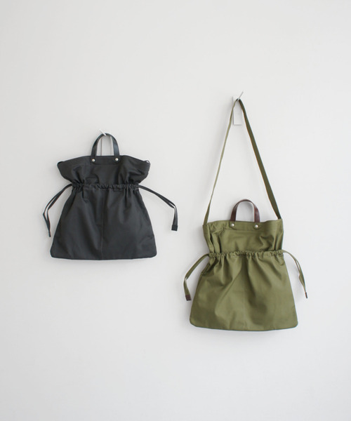 TIDEWAY（タイドウェイ）の「CHINO 2WAY TOTE/ショルダー TYP/S（ショルダーバッグ・レディース・ブラック/ベージュ/カーキ・FREE）」の9枚目の写真